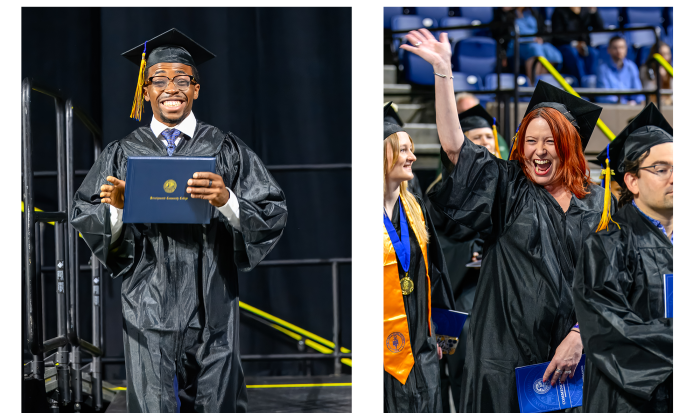 Spirits were high at QCC's 60th commencement ceremony.