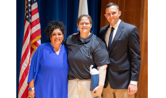 (From left) Director of Athletics & Fitness Center Lisa Gurnick, Athletic Trainer Kelly Winters, and former Assistant Director of Athletics & Fitness Center Josh Cole (From left) Director of Athletics & Fitness Center Lisa Gurnick, Athletic Trainer Kelly Winters, and former Assistant Director of Athletics & Fitness Center Josh Cole
