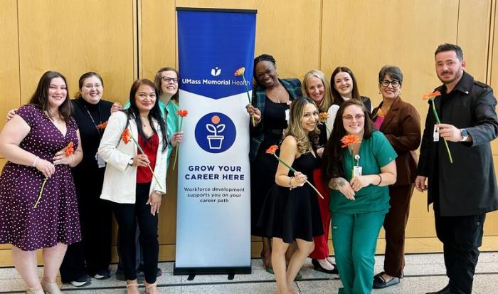 Graduates of the first Medical Assistant Apprenticeship program from Quinsigamond Community College and UMass Memorial Health. Graduates of the first Medical Assistant Apprenticeship program from Quinsigamond Community College and UMass Memorial Health.