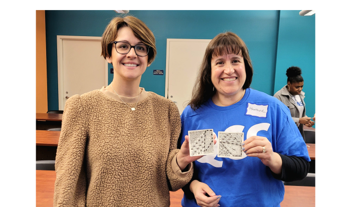 Health Consultant Mackensey Snyder (left) and Director of Health and Wellness Heather Lukas