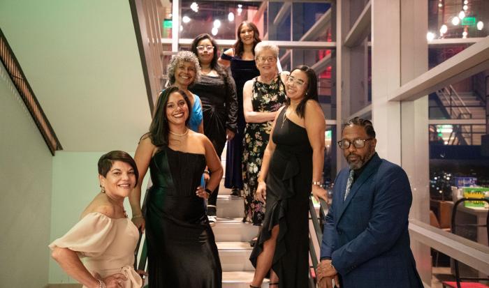 Current and former HACE committee members (from left) Olga Lopez Hill, Gilmarie Vongphakdy, Maria Addison, Glenda Rodriguez, Jennie Guzman Gayflor, Dolly Vazquez, Anianjolice Oquendo and Sean Harris