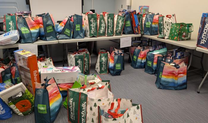 The Human Services Club gathered toy donations for their semester project.