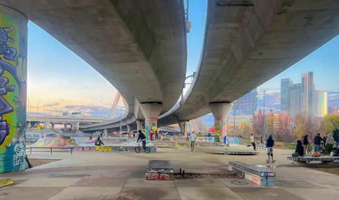 Oscar Carrier's prize winning photo "Painted Underpass"