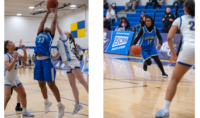 Wyverns at the NJCAA Region 21 Tournament game on February 26