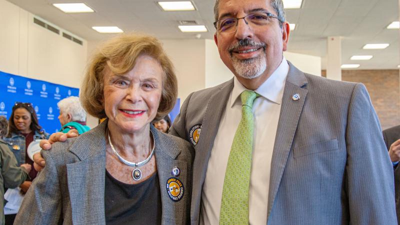 Senator Harriette L. Chandler and President Luis G. Pedraja, Ph.D.