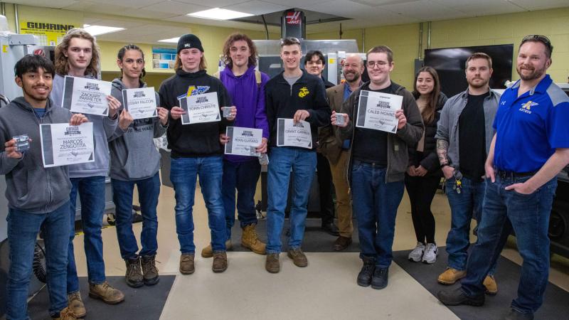 Assabet Valley students with Professor Lee Duerden