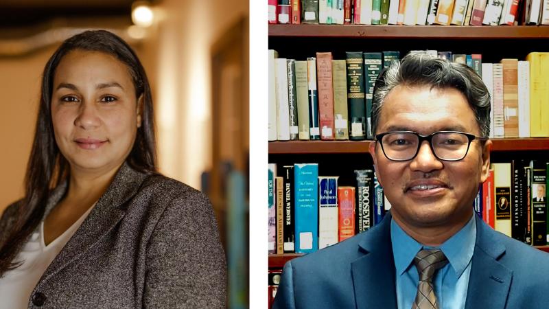 ACLC student Joselyn Suero and ESOL Instructor Jay Villagómez