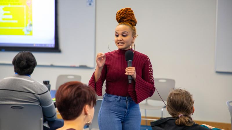 Natalie Cook, facilitator for the Movies for Mental Health workshop