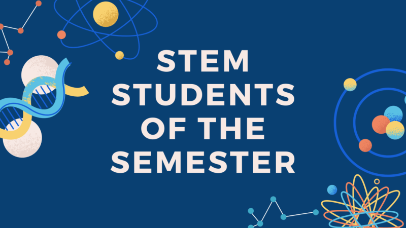 "stem students of the semester" promo