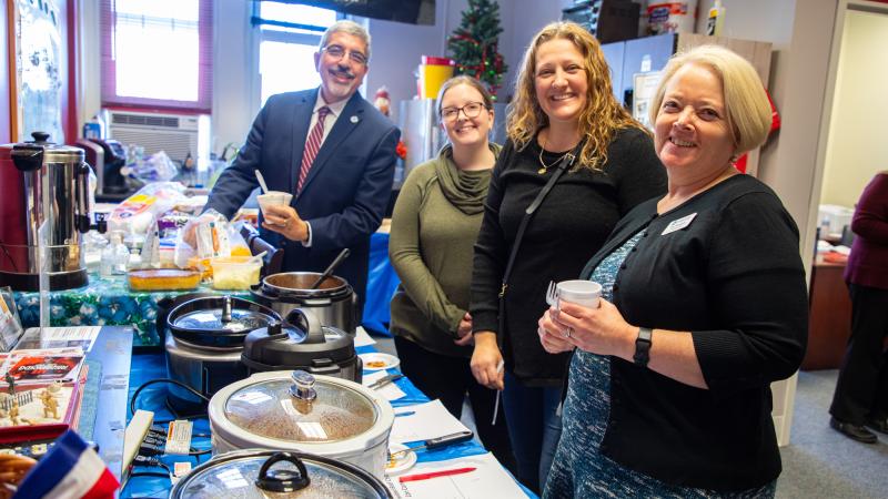 From left: Dr. Luis Pedraja, Taylor Rohena, Kristin Brown and Terri Rodriguez