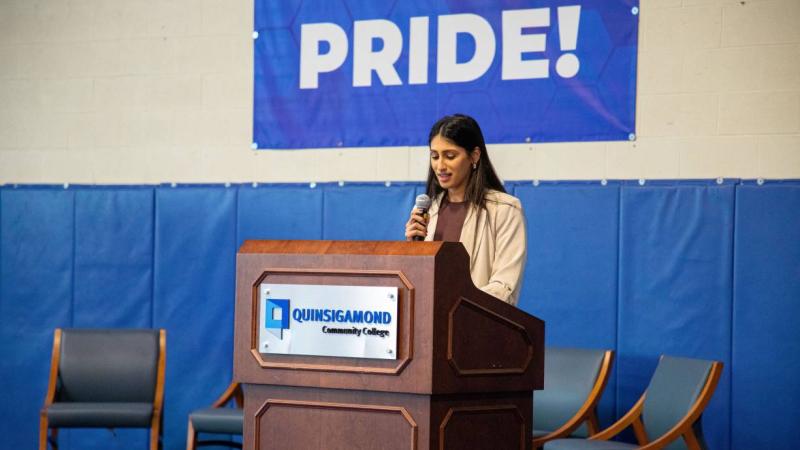 Semran Sahota, QCC student and member of the Veterans Club