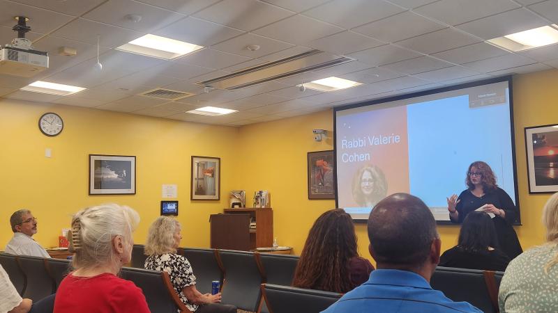 Rabbi Valerie Cohen at Jewish American Heritage Month