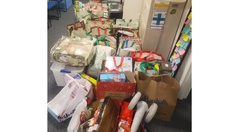 The Human Services Club rounded up a huge donation for the Toys for Joy program