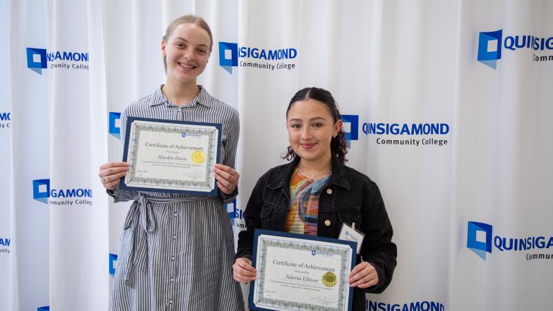 Hayden Davis (left) with fellow co-op student Valeria Ellison