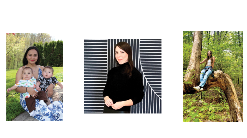 (From left) Adriana Nunez Tang with her twin sons, Apryl Harvey and Alyssa Courtemanche