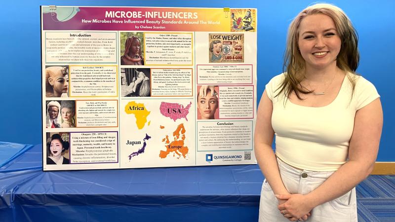 Microbes have influenced beauty standards for thousands of years, according to research by student Chelsea Scanlon.