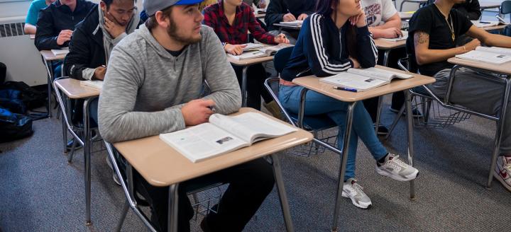 A classroom full of students